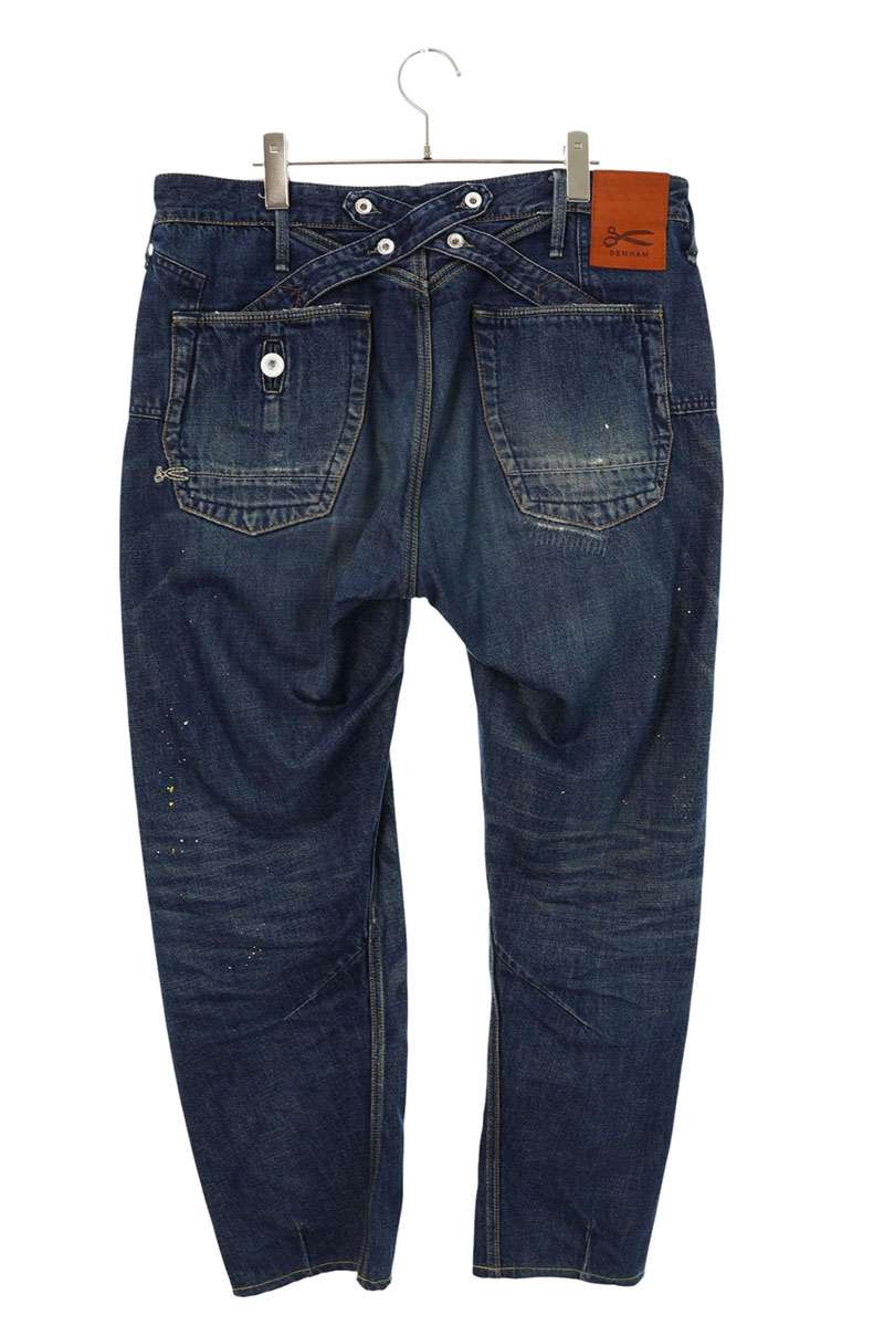 DENHAM CROSSBACK MIJ ORIGIN Paint Splatter Denim Size 33