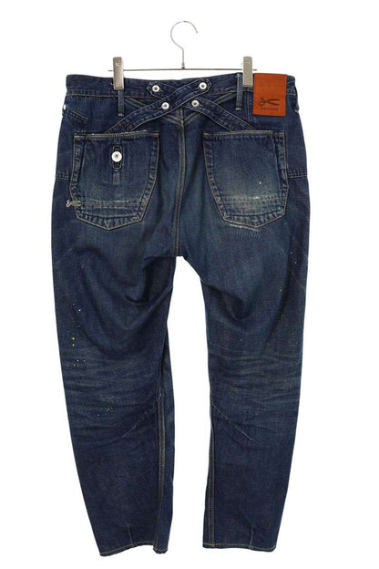 DENHAM CROSSBACK MIJ ORIGIN Paint Splatter Denim Size 33