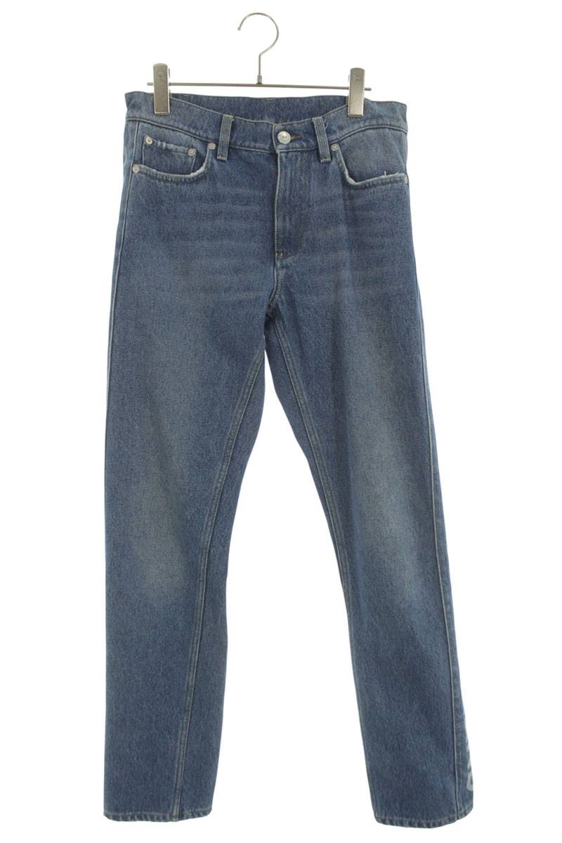 Burberry Indigo Washed Side Logo Straight Denim Size 30
