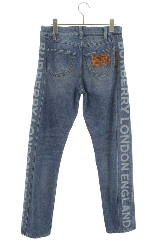 Burberry Indigo Washed Side Logo Straight Denim Size 30