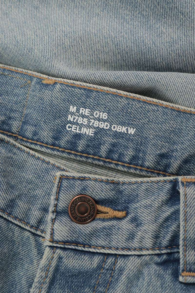 CELINE Washed Indigo Wesley Denim Pants Size 33
