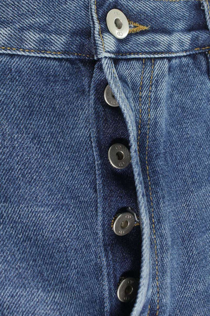 DIOR 26SS Side Stripe Logo Wide Indigo Denim Size 31