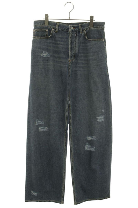 DIOR 26SS Distressed Baggy Indigo Denim Pants Size 31