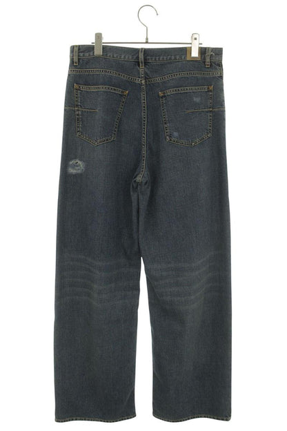 DIOR 26SS Distressed Baggy Indigo Denim Pants Size 31