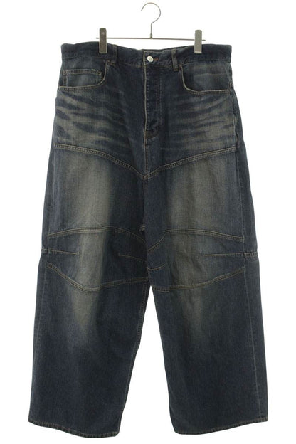 BALENCIAGA 25SS Drawstring Biker Baggy Denim Pants Size 32