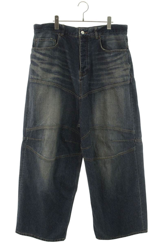 BALENCIAGA 25SS Drawstring Biker Baggy Denim Pants Size 32