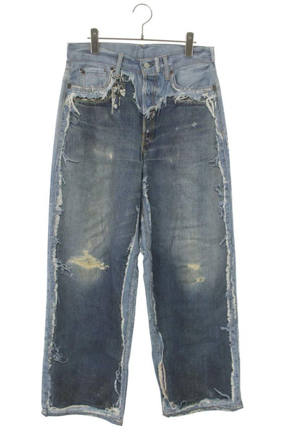 ACNE STUDIOS 26SS Trompe l'oeil Denim Pants Blue Size 32