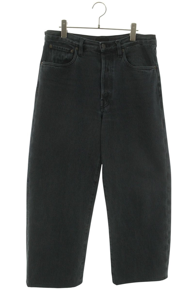 PRADA Overdyed Loose Fit Denim Pants Black Size 32