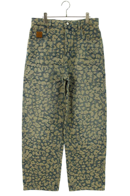 LOUISVUITTON 25AW Jacquard Workwear Indigo Blue Jeans Size 30