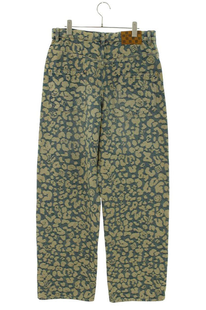 LOUISVUITTON 25AW Jacquard Workwear Indigo Blue Jeans Size 30