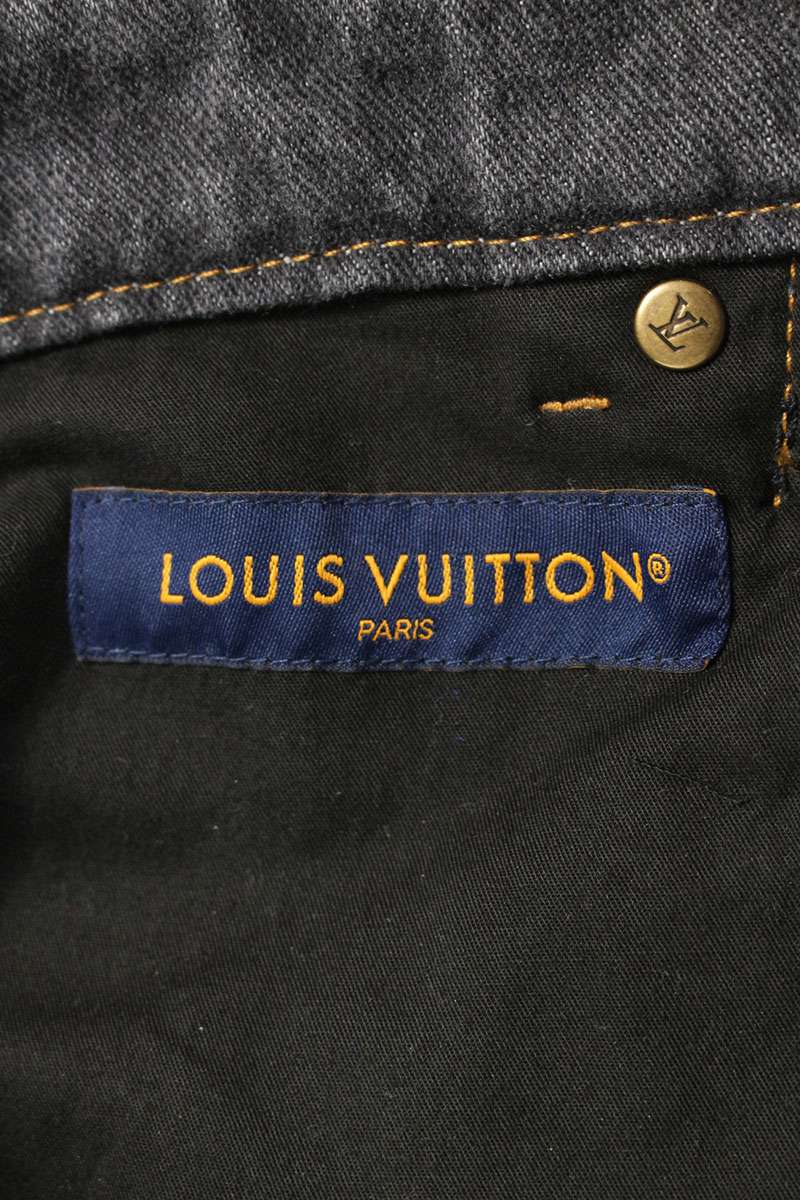 LOUISVUITTON 23AW Monogram Flower Jeans Gray Size 29