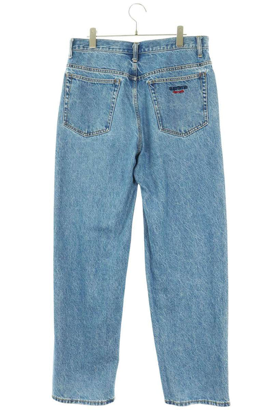 SUPREME 24AW Baggy Jean Logo Embroidered Denim Blue Size 30