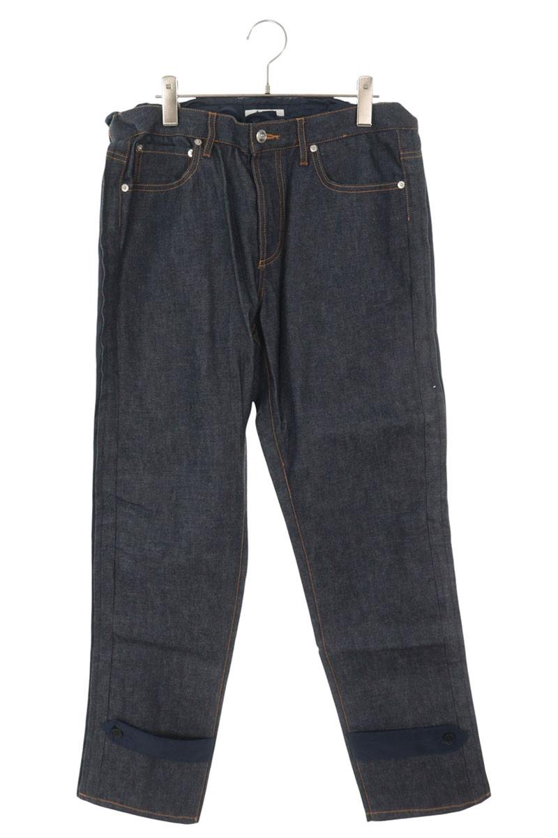 Sacai x A.P.C. Indigo/Navy Nylon Panel Rigid Denim Size M