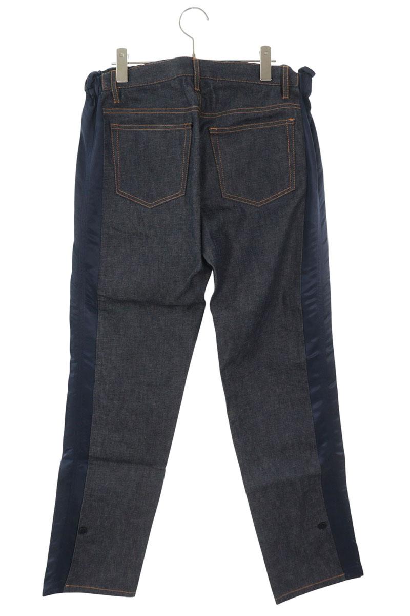 Sacai x A.P.C. Indigo/Navy Nylon Panel Rigid Denim Size M