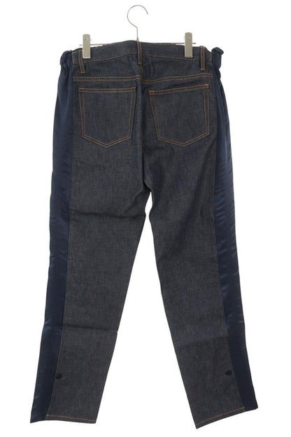 Sacai x A.P.C. Indigo/Navy Nylon Panel Rigid Denim Size M