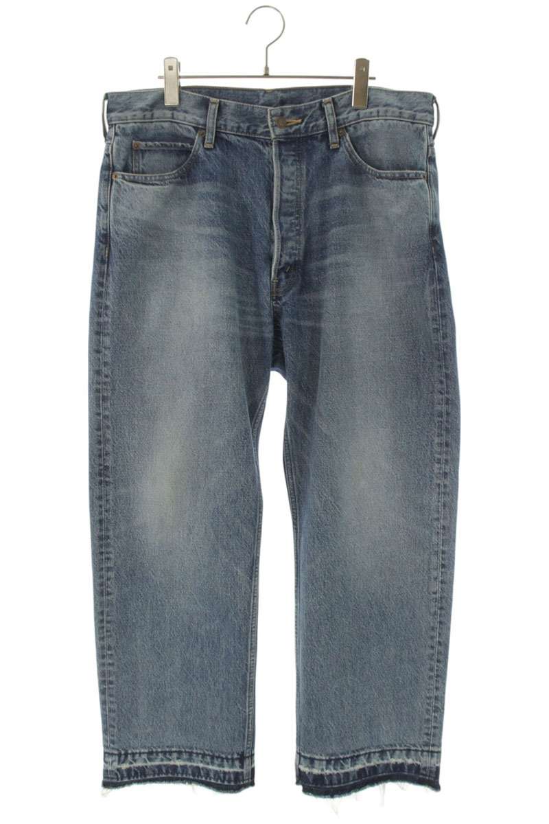CELINE Cotton Cut-Off Wesley Denim Pants Blue Size 32