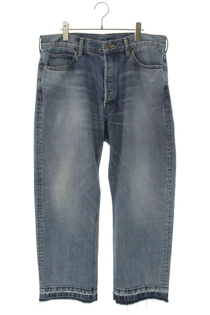 CELINE Cotton Cut-Off Wesley Denim Pants Blue Size 32