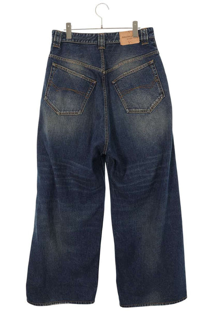 BALENCIAGA 25SS Side Logo Embroidered Denim Jeans Size XS