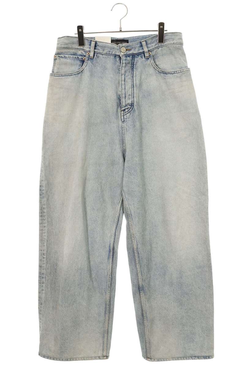 BALENCIAGA 24SS Size Sticker Wide Baggy Jeans Size XS