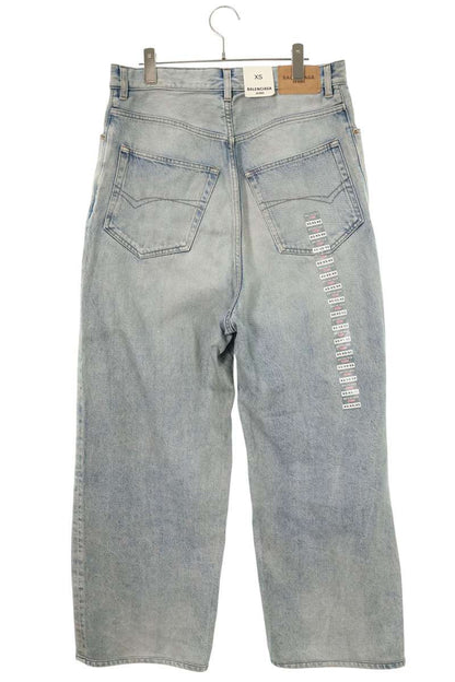 BALENCIAGA 24SS Size Sticker Wide Baggy Jeans Size XS