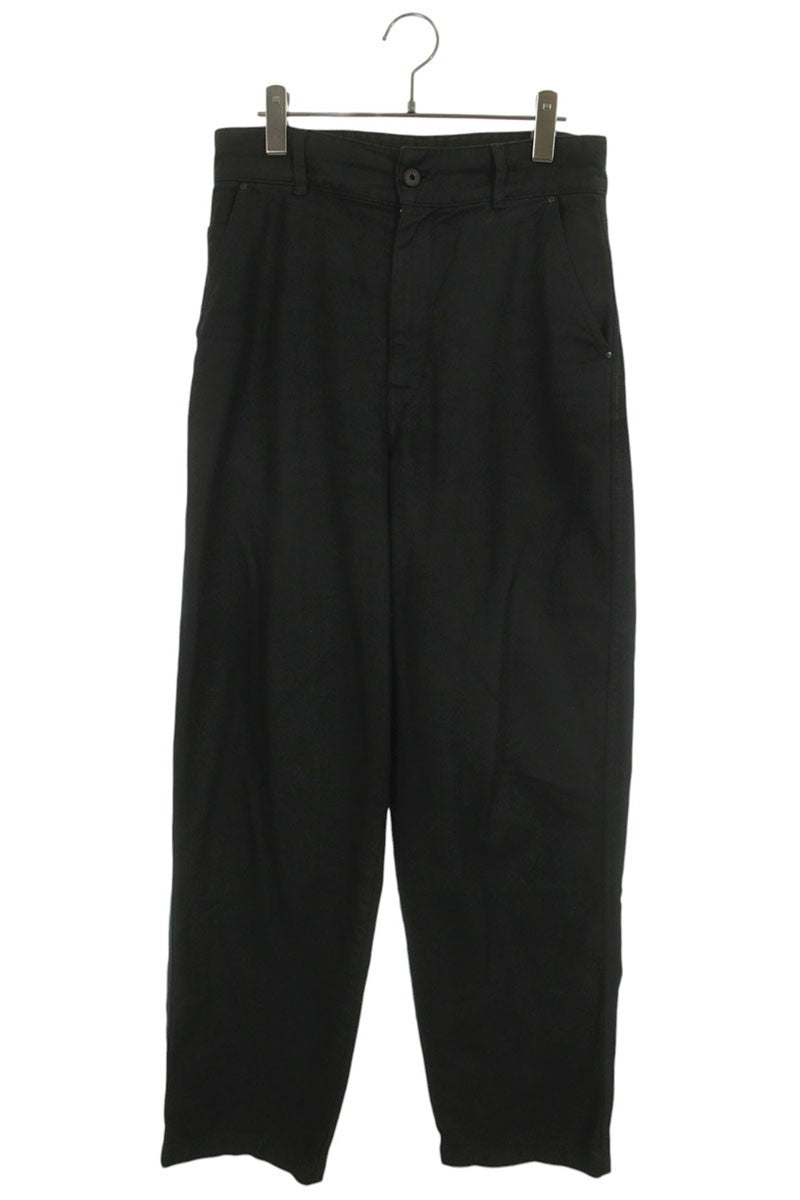 LEMAIRE Maxi Barrel Coated Denim Pants Black Size 32