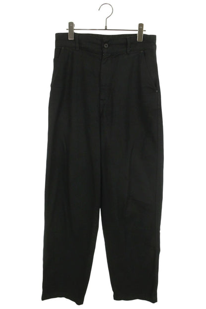 LEMAIRE Maxi Barrel Coated Denim Pants Black Size 32