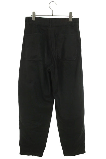 LEMAIRE Maxi Barrel Coated Denim Pants Black Size 32