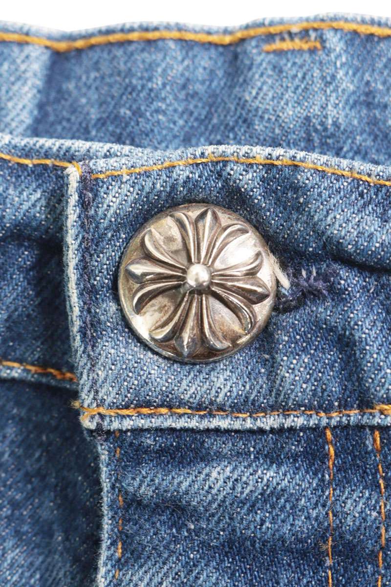 Chrome Hearts STENCIL DENIM Paint Cross Patch Jeans Size 33