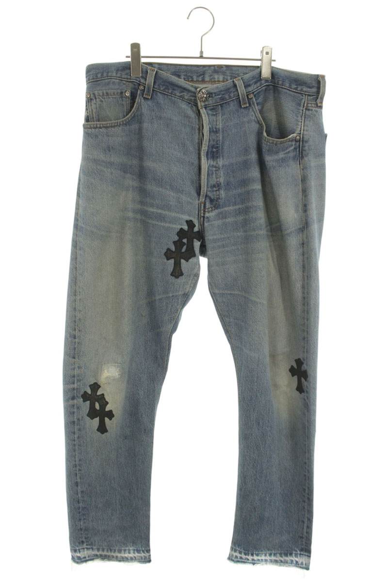 Chrome Hearts x GD Reconstructed Cross Patch Jeans Size 36