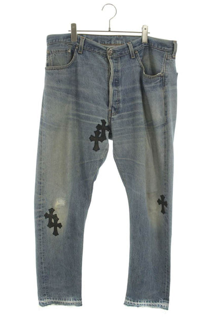 Chrome Hearts x GD Reconstructed Cross Patch Jeans Size 36