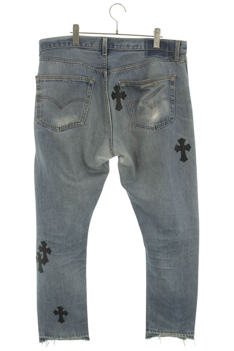 Chrome Hearts x GD Reconstructed Cross Patch Jeans Size 36