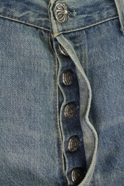Chrome Hearts x GD Reconstructed Cross Patch Jeans Size 36