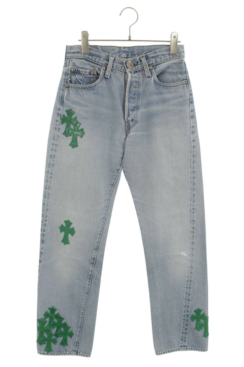 Chrome Hearts U VNTG Alligator Patch Denim Jeans Size 26
