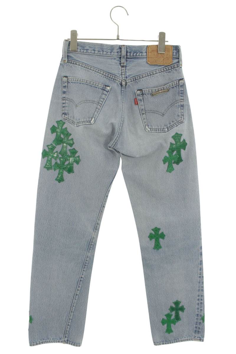 Chrome Hearts U VNTG Alligator Patch Denim Jeans Size 26