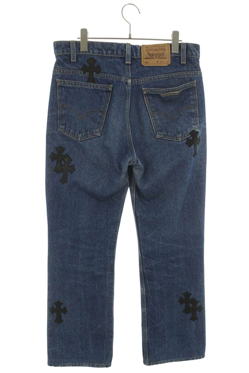 Chrome Hearts U VNTG JEAN 517 Washed Patch Jeans Size 32
