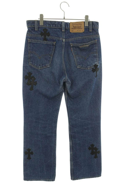 Chrome Hearts U VNTG JEAN 517 Washed Patch Jeans Size 32