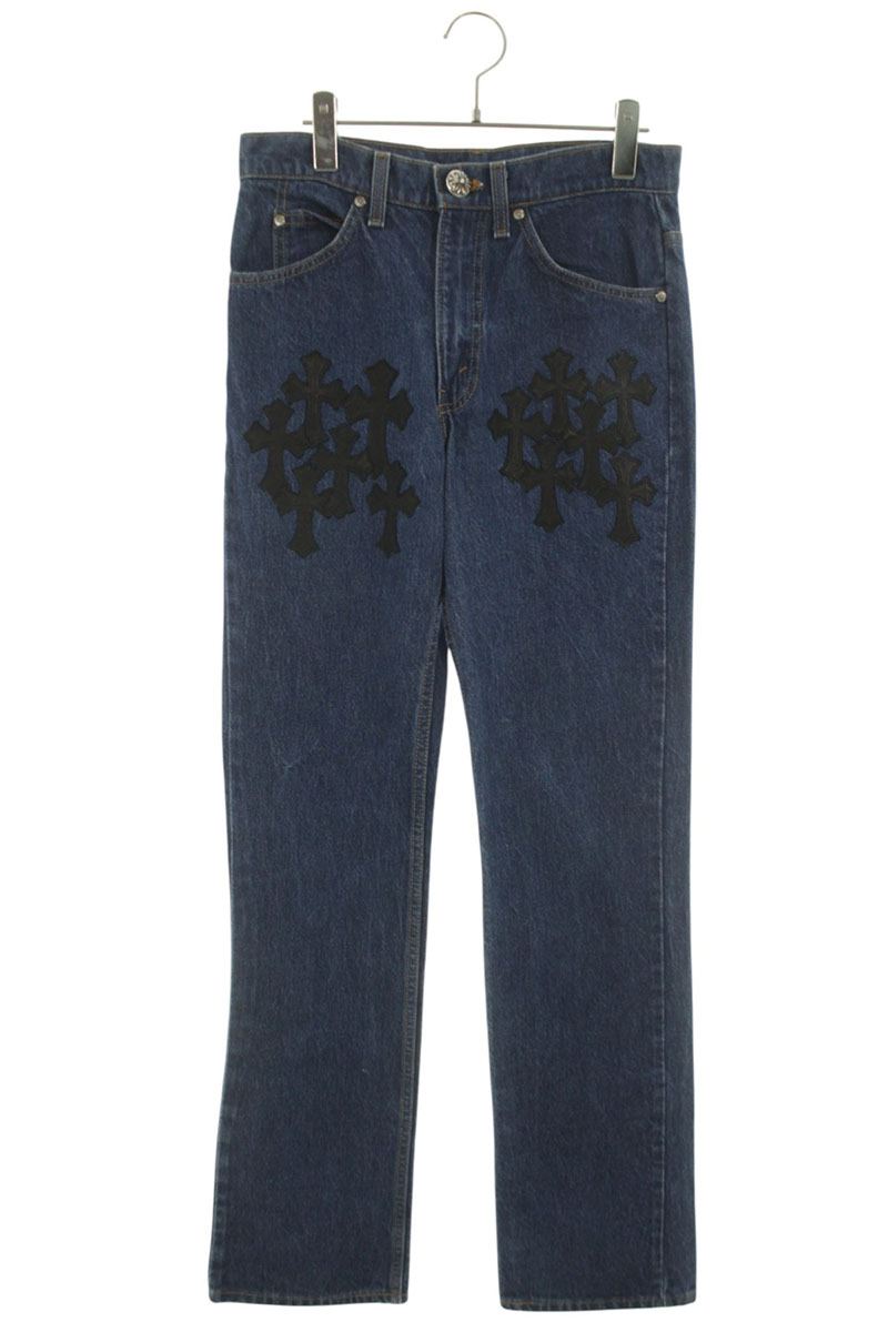 Chrome Hearts U VNTG 517 Cross Patch Washed Jeans Size 29