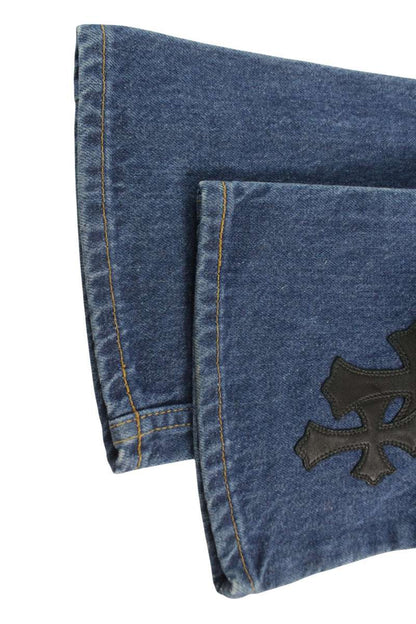 Chrome Hearts U VNTG 517 Cross Patch Washed Jeans Size 29