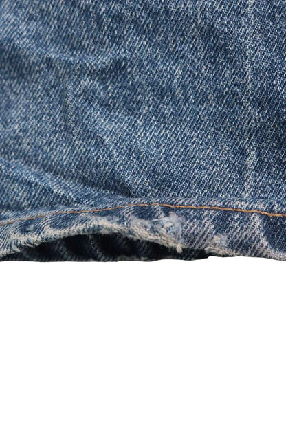 CELINE Cart Jeans Washed Straight Denim Blue Size 32