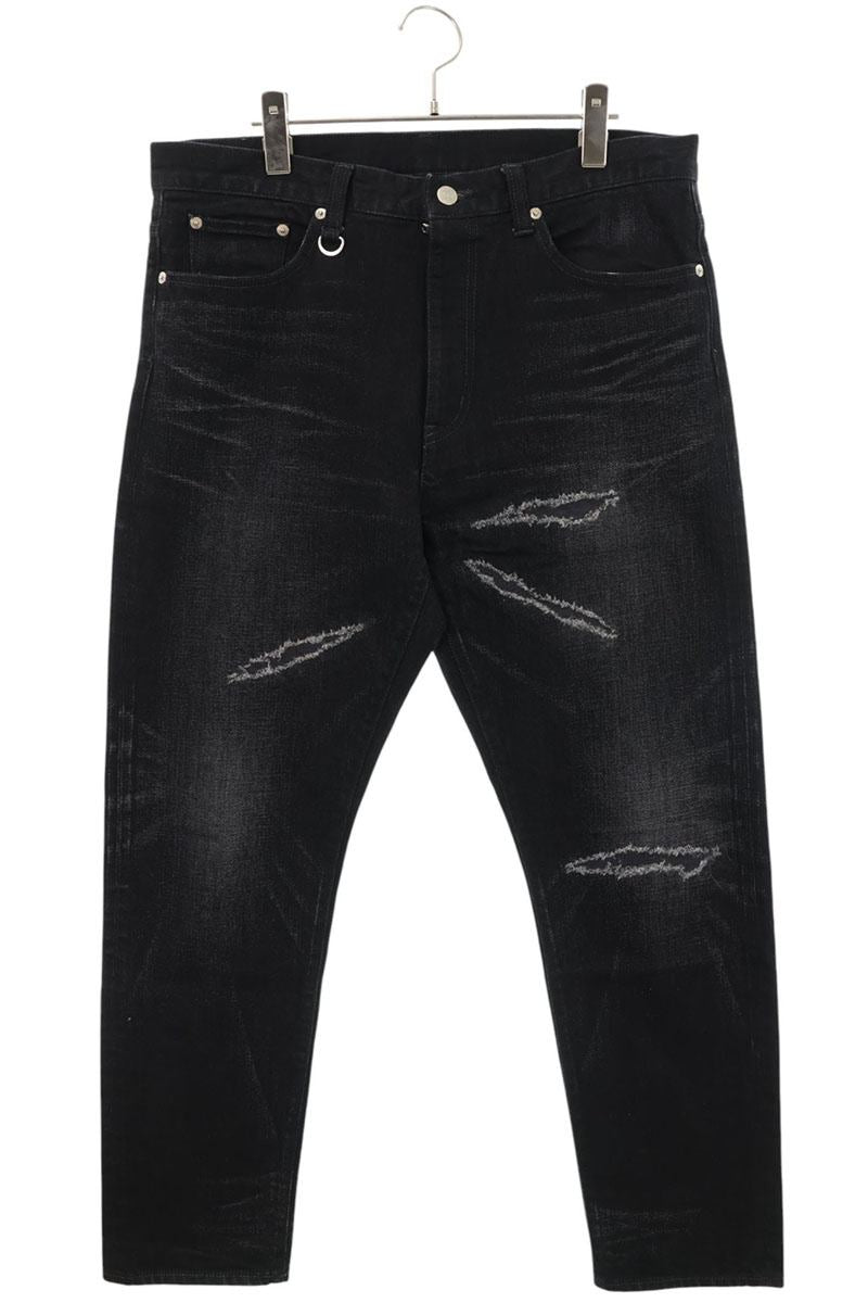 uniform experiment Distressed Repaired Denim Black Size 34