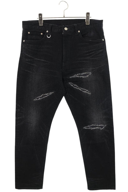 uniform experiment Distressed Repaired Denim Black Size 34
