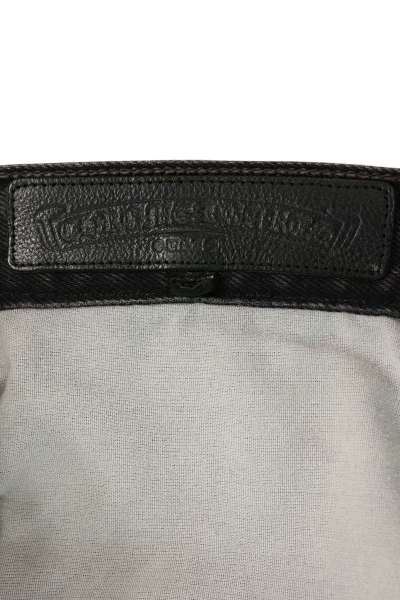 Chrome Hearts U VNTG JEAN BLK RED TAB Button Jeans Size 34