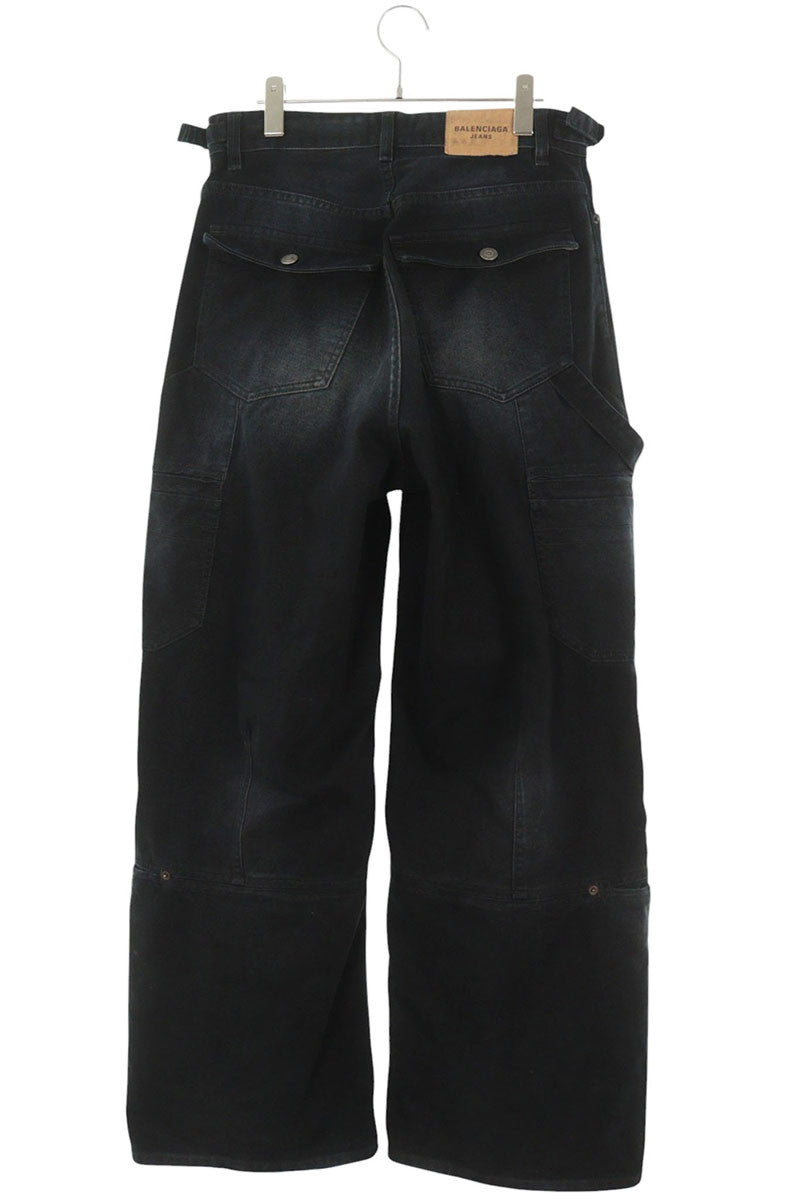 BALENCIAGA Soft Left Hand Wide Cargo Jeans Size XS