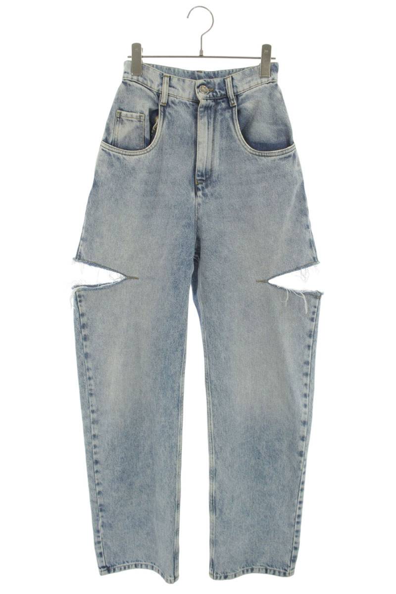 Maison Margiela Indigo Slash Detail Denim Pants Size 36