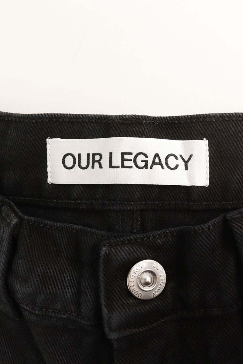 OUR LEGACY 26SS CARLSON CUT Denim Pants Black Size 30
