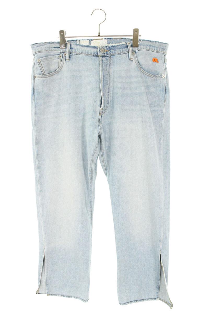 ERL x LEVI'S Hem Slit Denim Pants Light Blue Size 36