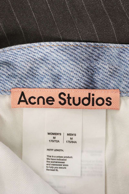 ACNE STUDIOS Trompe L'oeil Print Denim Pants Multi Size 32