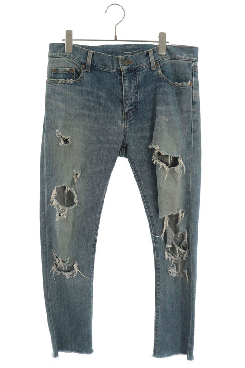 SAINT LAURENT PARIS Distressed Skinny Denim Size 31