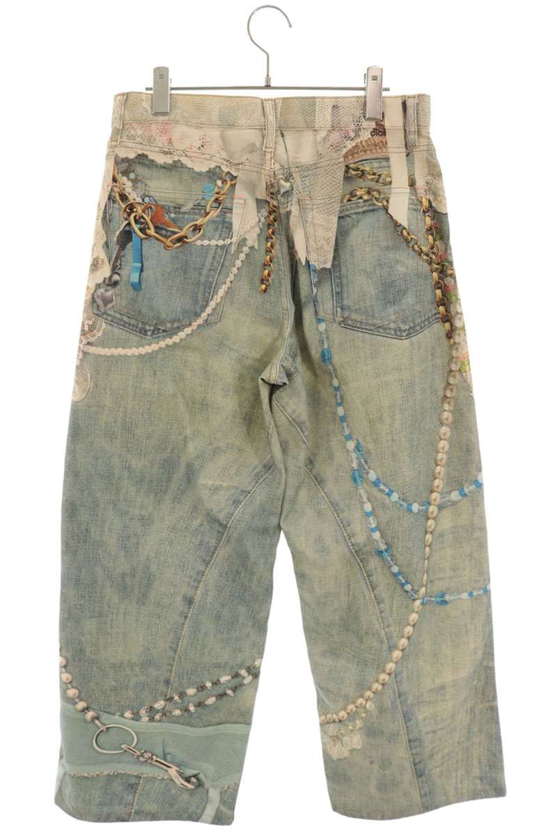ACNE STUDIOS Transfer Print Baggy Denim Indigo Size 30