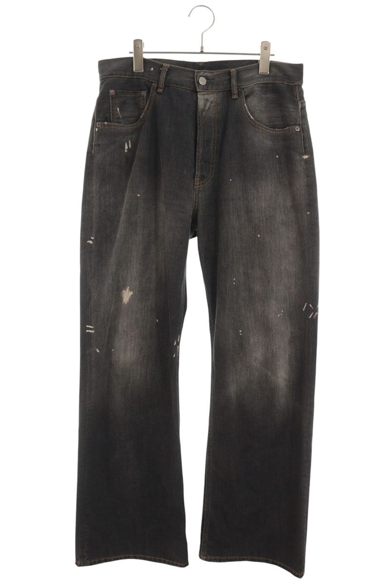 ACNE STUDIOS 2021M BLACK TRAFALGAR Paint Splatter Size 32